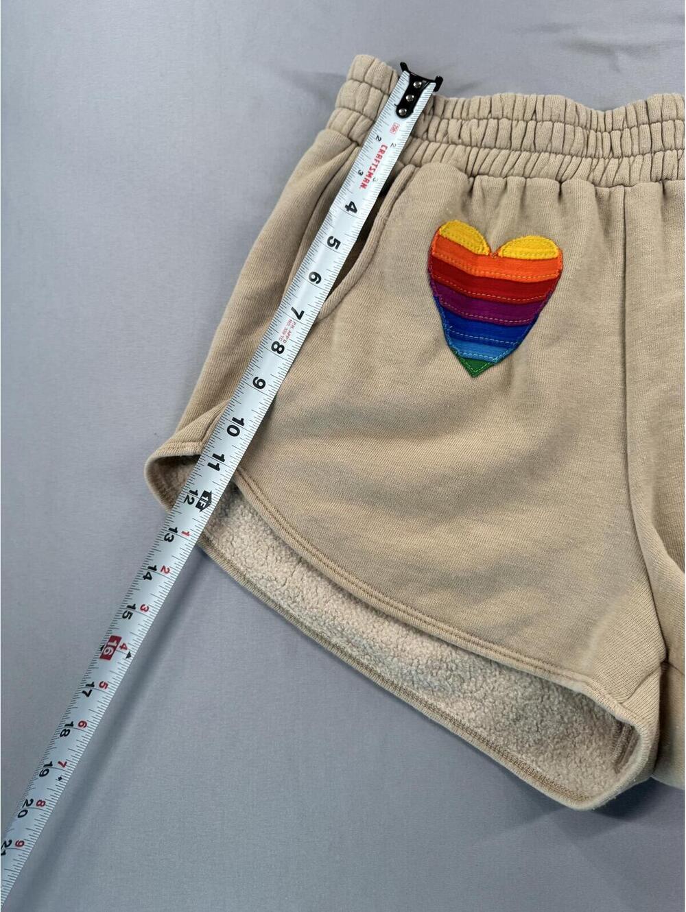 Aviator Nation | Large | Rainbow Heart Stitch Lounger Short - Picture 7 of 8